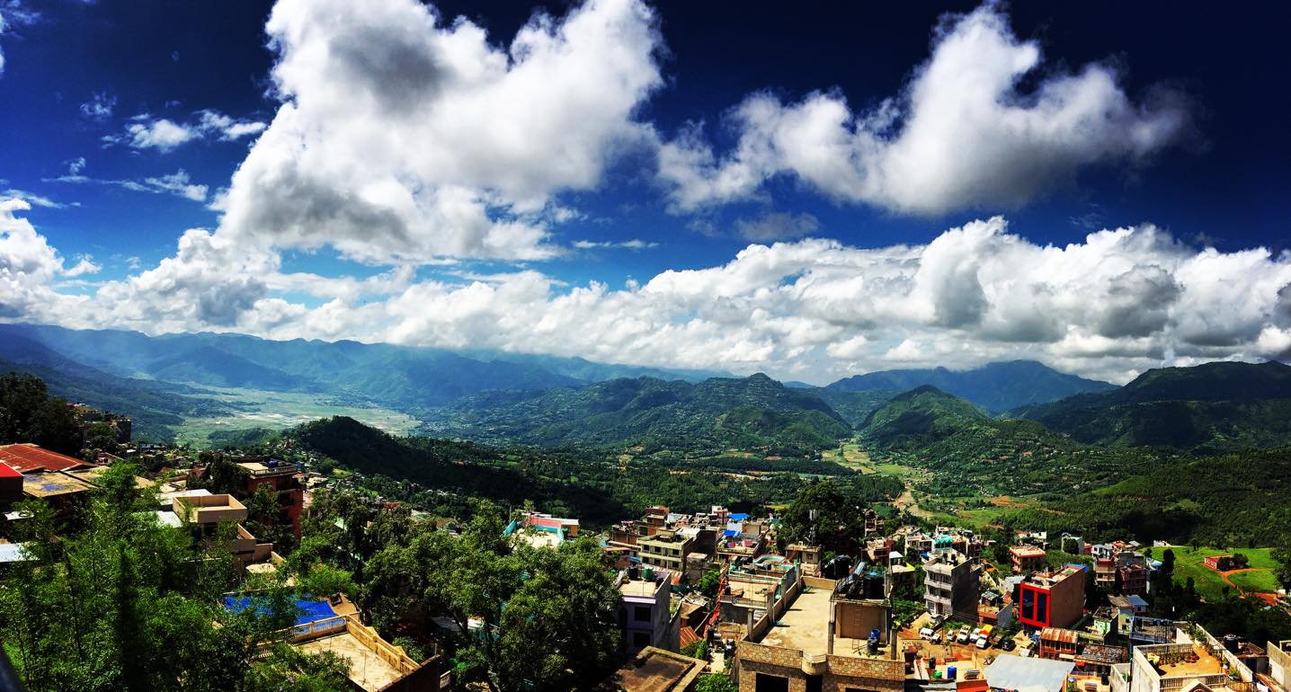 पाल्पा सदुमुकाम तानसेनबाट हेर्दा माडिफाटँसंगै बाँसटारी क्षेत्र । तस्विरः नयाँधार