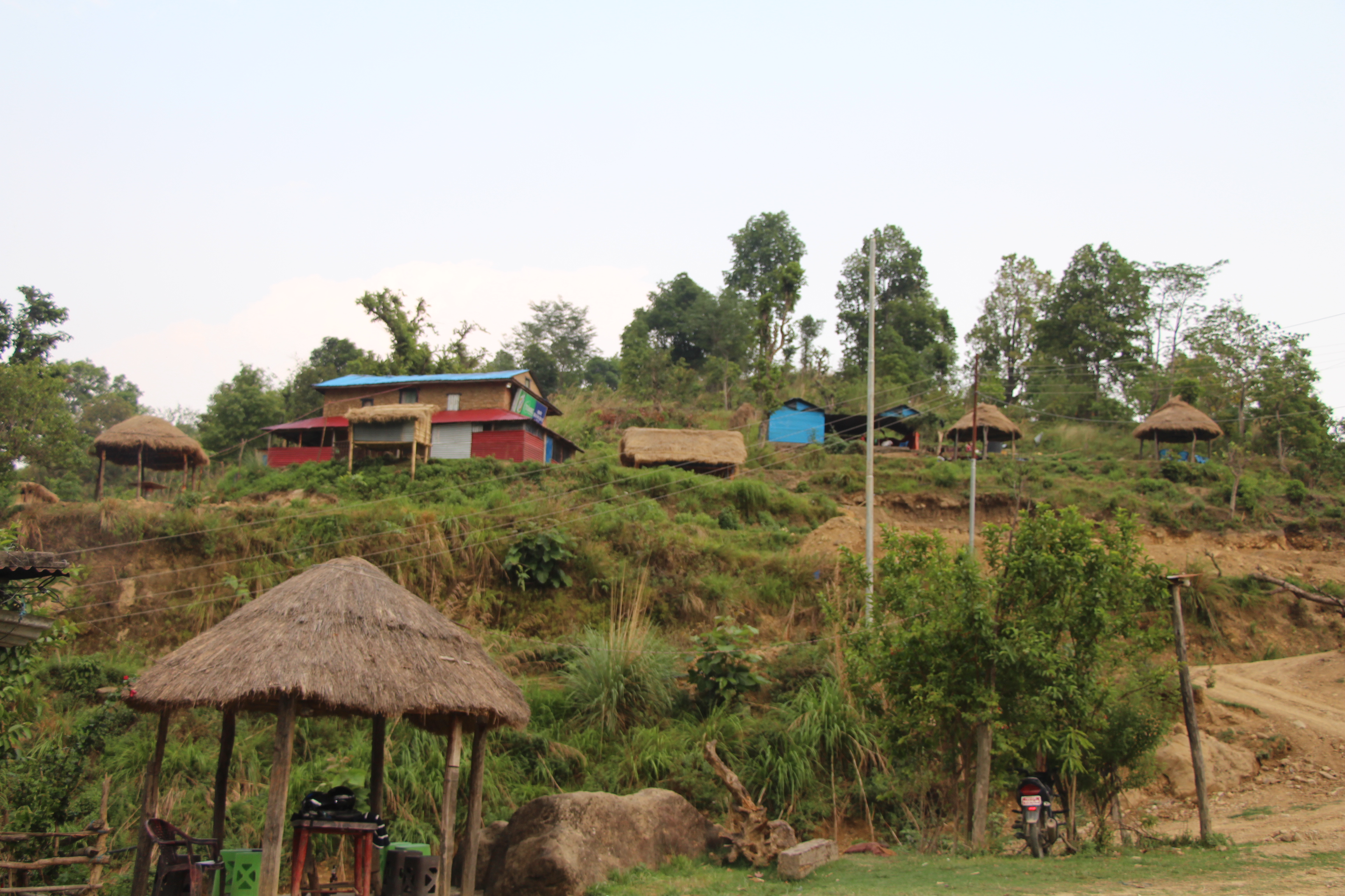 पाल्पाकाे दाेभानस्थित नुवाकाेट क्षेत्रमा नयाँ संरचना निर्माण हुदै । तस्विरः नयाँधार