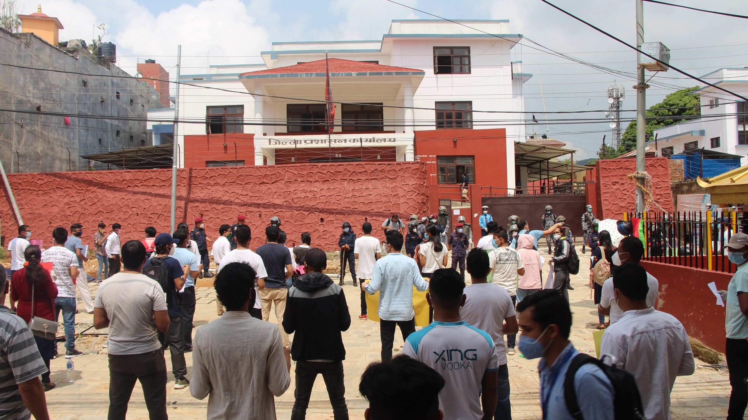 पाल्पामा स्वतन्त्र युवाले गरे शान्तिपूर्ण प्रर्दशन