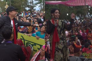 पाल्पा महोत्सवमा बद्री र शान्तिश्री : पहिले भावुक बनाए, पछि छमछमी नचाए