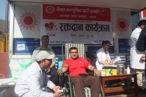 सहीद दिवसको अवसरमा रक्तदान