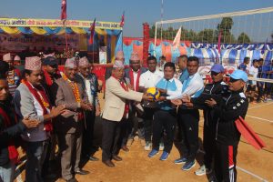 छहरामा अन्तर पालिकास्तरीय भलिबल प्रतियोगिता सुरु