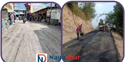 हार्थोक छहरामा सडक खण्डमा ट्रक, टिपर संचालनमा रोक