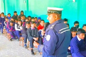 जिल्ला ट्राफिक प्रहरी कार्यालय पाल्पाले ट्राफिक सचेतना बढाउदै
