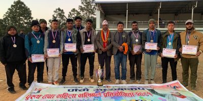 रैनादेवी छहरा गाउँपालिकाको पाँचौं अध्यक्ष कप ; महिला र पुरुष भलिबल दुवैमा छहराको विजय