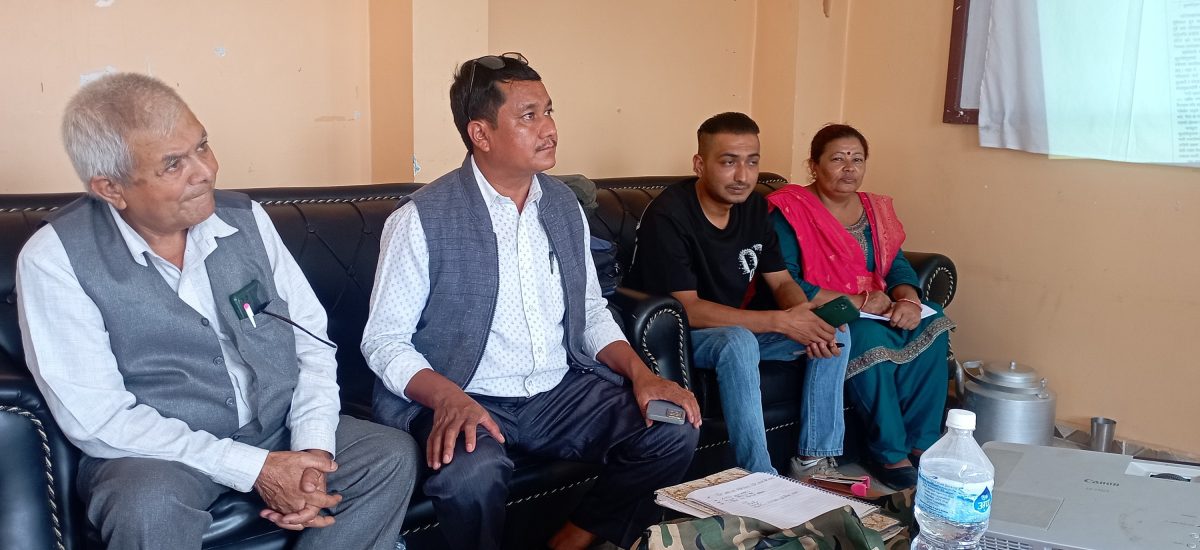 पाल्पामा जलवायु उत्थानशीलताको लागि तीन दिने क्षमता अभिवृद्धि कार्यशाला गोष्ठी