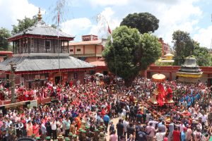 भगवतीको सिन्दुर जात्रासहित २०६ औँ रथ यात्रा निकालियो