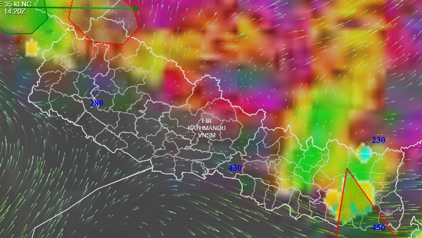 केही क्षेत्रमा मेघगर्जनसहित वर्षा हुने