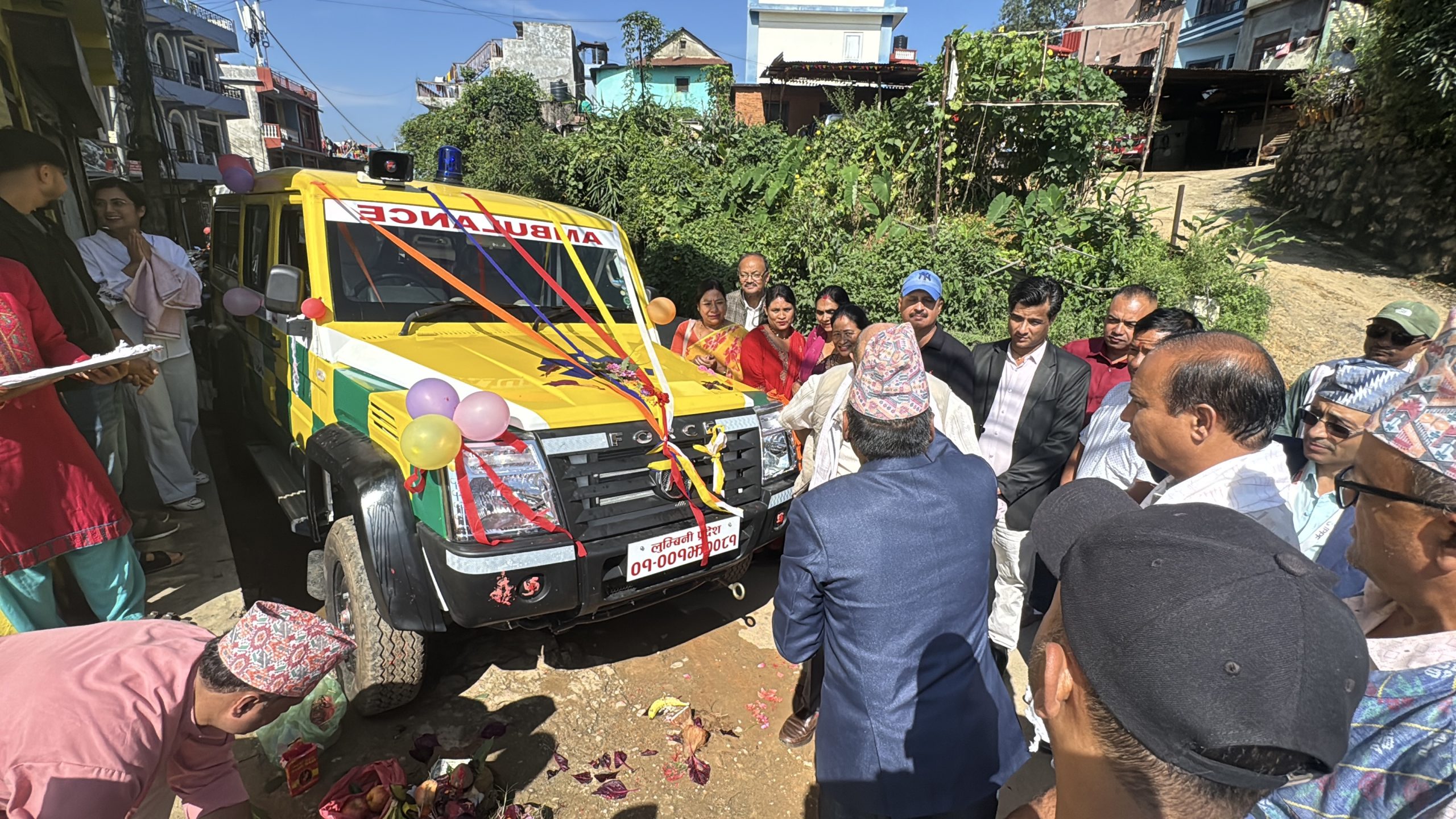 तानसेनमा ‘ख’ वर्गको एम्बुलेन्स सेवा सञ्चालनमा